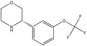 (S)-3-(3-(trifluoromethoxy)phenyl)morpholine 结构式