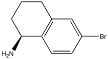 (S)-6-bromo-1,2,3,4-tetrahydronaphthalen-1-amine 结构式