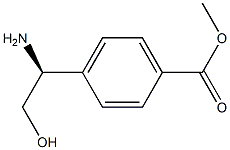 (S)-methyl 4-(1-amino-2-hydroxyethyl)benzoate 结构式