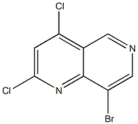 8-Bromo-2,4-dichloro-[1,6]naphthyridine 结构式