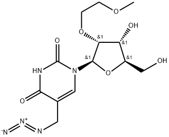 5-(Azidomethyl)-2'-O-(2-methoxyethyl)uridine 结构式