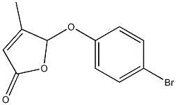 5-(4-溴苯氧基)-4-甲基呋喃-2(5H) - 酮 结构式