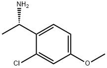 (S)-1-(2-氯-4-甲氧基苯基)乙-1-胺 结构式