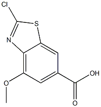 2-Chloro-4-methoxy-benzothiazole-6-carboxylic acid 结构式