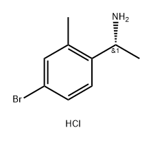 (R)-1-(4-溴-2-甲基苯基)乙胺盐酸盐 结构式