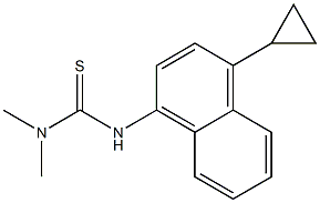 3-(4-cyclopropylnaphthalen-1-yl)-1,1-dimethylthiourea 结构式