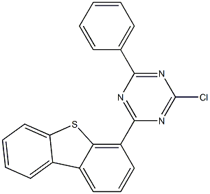 2-chloro-4-(dibenzo[b,d]thiophen-4-yl)-6-phenyl-1,3,5-triazine 结构式