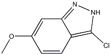 3-Chloro-6-methoxy-2H-indazole 结构式