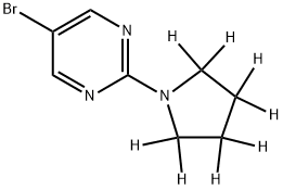 5-Bromo-2-(pyrrolidino-d8)-pyrimidine 结构式