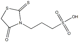 3-(2-硫代-4-氧代-3-噻唑烷基)丙烷-1-磺酸 结构式