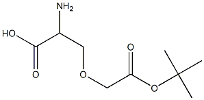 2-氨基-3-[2-(叔丁氧基)-2-氧代乙氧基]丙酸 结构式