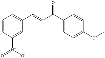 (2E)-1-(4-methoxyphenyl)-3-(3-nitrophenyl)prop-2-en-1-one 结构式