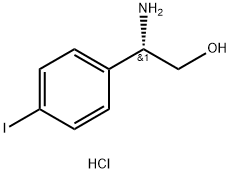 (2S)-2-AMINO-2-(4-IODOPHENYL)ETHAN-1-OL HCL 结构式