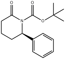 (R)-2-苯基-6-羰基-1-BOC-哌啶 结构式