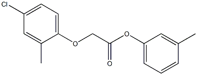 3-methylphenyl (4-chloro-2-methylphenoxy)acetate 结构式