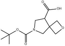 6-(TERT-BUTOXYCARBONYL)-2-OXA-6-AZASPIRO[3.4]OCTANE-8-CARBOXYLIC ACID 结构式