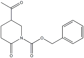 BENZYL 5-ACETYL-2-OXOPIPERIDINE-1-CARBOXYLATE 结构式