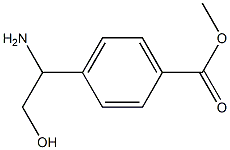 4-(1-氨基-2-羟乙基)苯甲酸甲酯 结构式