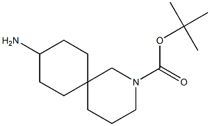 9-氨基-2-氮杂螺环[5.5]十一烷-2-羧酸叔丁酯 结构式