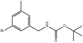 TERT-BUTYL3-BROMO-5-METHYLBENZYLCARBAMATE 结构式