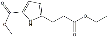 METHYL 5-(3-ETHOXY-3-OXOPROPYL)-1H-PYRROLE-2-CARBOXYLATE 结构式