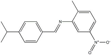 N-(4-isopropylbenzylidene)-2-methyl-5-nitroaniline 结构式