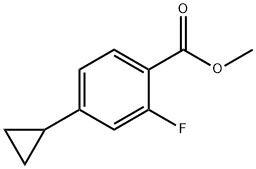 METHYL 4-CYCLOPROPYL-2-FLUOROBENZOATE 结构式