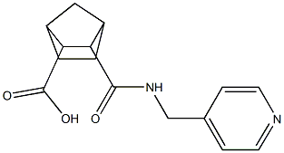 3-((pyridin-4-ylmethyl)carbamoyl)bicyclo[2.2.1]heptane-2-carboxylic acid 结构式