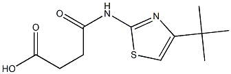 4-((4-(tert-butyl)thiazol-2-yl)amino)-4-oxobutanoic acid 结构式