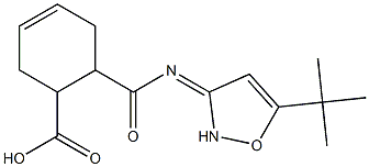 6-((5-(tert-butyl)isoxazol-3(2H)-ylidene)carbamoyl)cyclohex-3-enecarboxylic acid 结构式