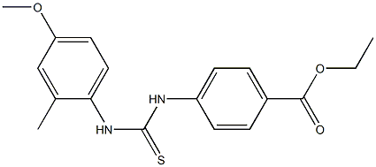 ethyl 4-(3-(4-methoxy-2-methylphenyl)thioureido)benzoate 结构式