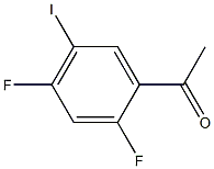 1-(2,4-Difluoro-5-iodo-phenyl)-ethanone 结构式