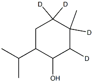 (-)-MENTHOL (1,2,6,6-D4, 98%) 结构式