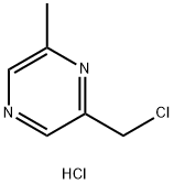 2-(CHLOROMETHYL)-6-METHYLPYRAZINE HYDROCHLORIDE 结构式