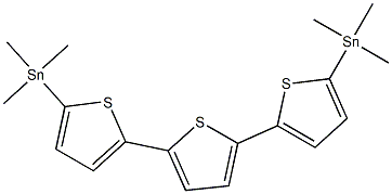 5,5''-二(三甲基锡)-2,2':5',2''-联三噻吩 结构式