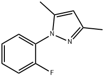 1-(2-氟苯基)-3,5-二甲基吡唑 结构式