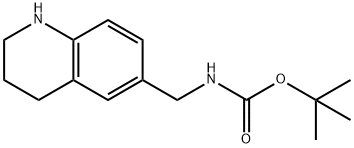 tert-Butyl N-(1,2,3,4-tetrahydroquinolin-6-ylmethyl)carbamate 结构式