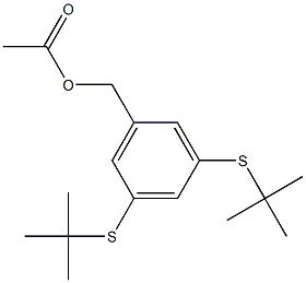 3,5-双(叔丁基硫代)乙酸苄酯 结构式