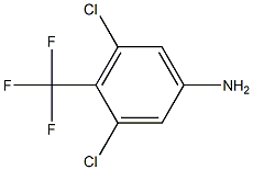 3,5-二氯-4-(三氟甲基)苯胺 结构式