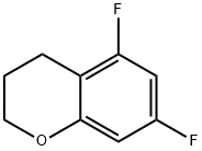 5,7-DIFLUORO-3,4-DIHYDRO-2H-1-BENZOPYRAN 结构式