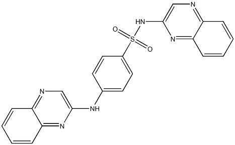 N-(Quinoxalin-2-yl)-4-(quinoxalin-2-ylamino)benzenesulfonamide 结构式