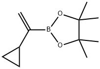 2-(1-CYCLOPROPYLVINYL)-4,4,5,5-TETRAMETHYL-1,3,2-DIOXABOROLANE 结构式