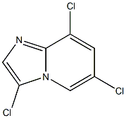 3,6,8-三氯咪唑并[1,2-A]吡啶 结构式