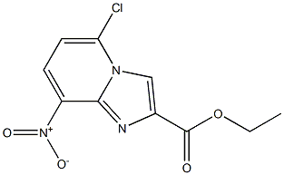 5-Chloro-8-nitro-imidazo[1,2-a]pyridine-2-carboxylic acid ethyl ester 结构式