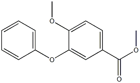 4-甲氧基-3-苄氧基苯甲酸甲酯 结构式