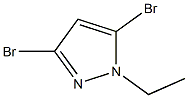 3,5-dibromo-1-ethyl-1H-pyrazole 结构式