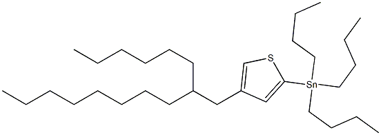 Tributyl(4-(2-hexyldecyl)thiophen-2-yl)stannane 结构式
