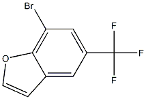 7-溴-5-(三氟甲基)苯并呋喃 结构式