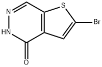 2-溴噻吩并[2,3-D]哒嗪-4(5H)- 酮 结构式