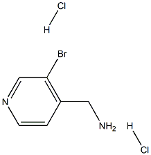 (3-溴吡啶-4-基)甲胺二盐酸 结构式